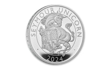 Load image into Gallery viewer, 2024 Seymour Unicorn Tudor Beasts 2oz Pure 999.9 Fine Silver Coin