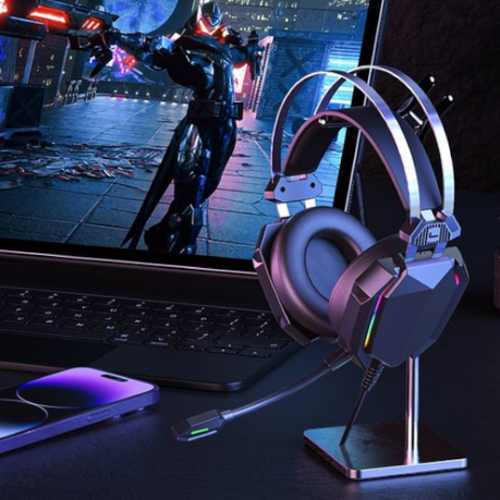 X0 - GE09 - Gaming Headset With Microphone & RGB Static Light - Black