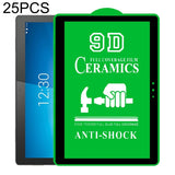 25 PCS 9D Full Screen Full Glue Ceramic Film, For Lenovo Tab M10 TB-X605L 10.1 inch (25 PCS), For Huawei Enjoy Tablet 2 10.1 inch (25 PCS), For Lenovo Tab M7 7 inch (25 PCS), For Lenovo Tab E10 TB-X104F 10.0 inch (25 PCS)