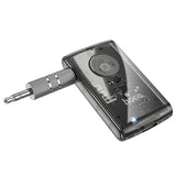 Hoco E66 Transparent In-Car 3.5mm Aux Bluetooth 5.0 Call & Music Receiver with Built-in Mic