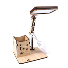 Load image into Gallery viewer, Wooden Multi-function Touch USB Pen Holder Desk Lamp Student Desktop Charging Reading Lamp Led Eye Protection Table Lamp