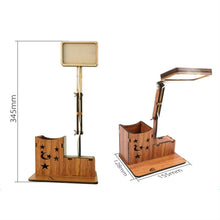 Load image into Gallery viewer, Wooden Multi-function Touch USB Pen Holder Desk Lamp Student Desktop Charging Reading Lamp Led Eye Protection Table Lamp