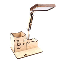 Load image into Gallery viewer, Wooden Multi-function Touch USB Pen Holder Desk Lamp Student Desktop Charging Reading Lamp Led Eye Protection Table Lamp