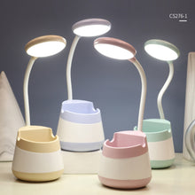 Load image into Gallery viewer, USB Charging LED Desk Light Eye Protection Lamp with Pen Holder and Phone Holder