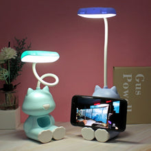 Load image into Gallery viewer, 2 PCS FY6601 Cartoon Pen Holder Reading Desk Lamp LED Eye Protection Dormitory Student Bedroom Lamp