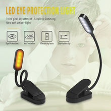 Load image into Gallery viewer, 9 LEDs Mini Clip Desk Lamp USB Charging Student Eye Protection Reading Lamp
