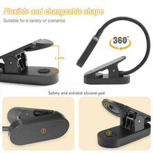 Load image into Gallery viewer, 9 LEDs Mini Clip Desk Lamp USB Charging Student Eye Protection Reading Lamp