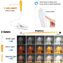 Load image into Gallery viewer, 8027D-2 7 Beads LED Eye Protection Reading Folding Book Clip Light