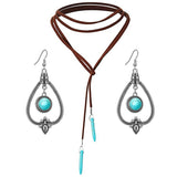 Bohemian Turquoise Natural Stone Sweater Vintage Pendant, Model:, Necklace Ear Ring Set, Two-pointed Necklace, N2111-11 Earrings Accessories, N211-12 Leaf Neck Chain, N2111-13 Three Stones, N2111-14 Eight Stones, N211-15 Circle, Leather Bracelet
