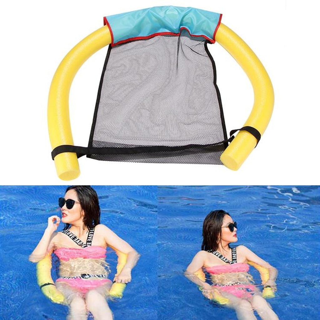 Aqua Nautics Pool Noodle Floating Chair Net - Yellow