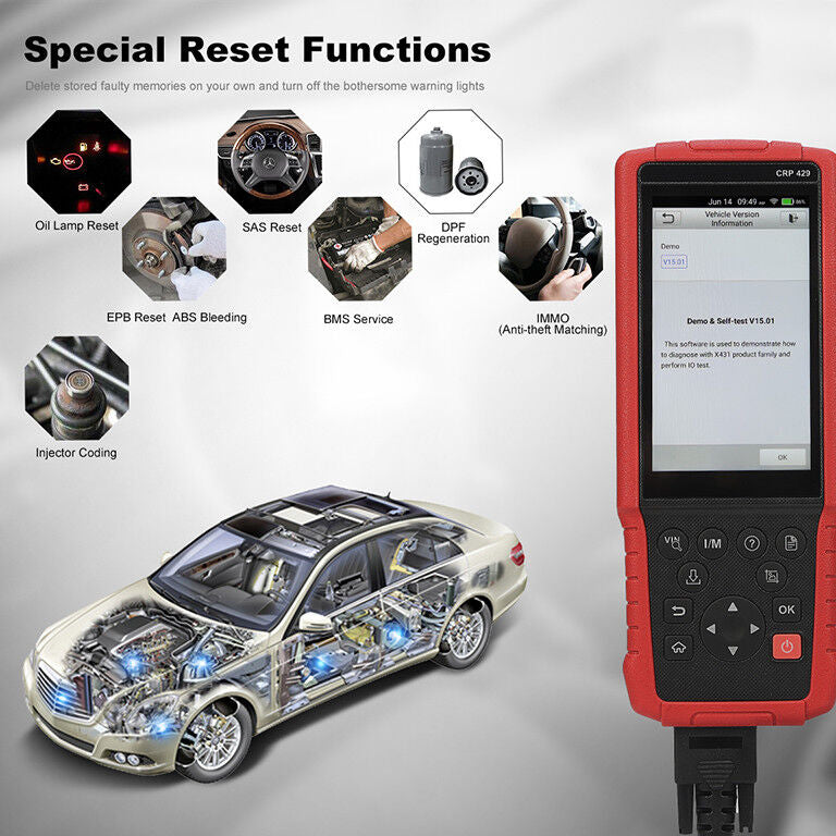 Launch CRP 429 Full System Diagnostic & IMMO Programmer Machine