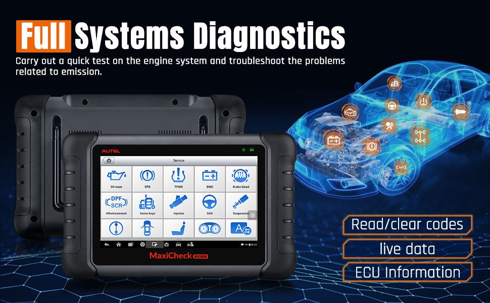 Autel MaxiCheck MX808S Version Full System Diagnostic Scanner