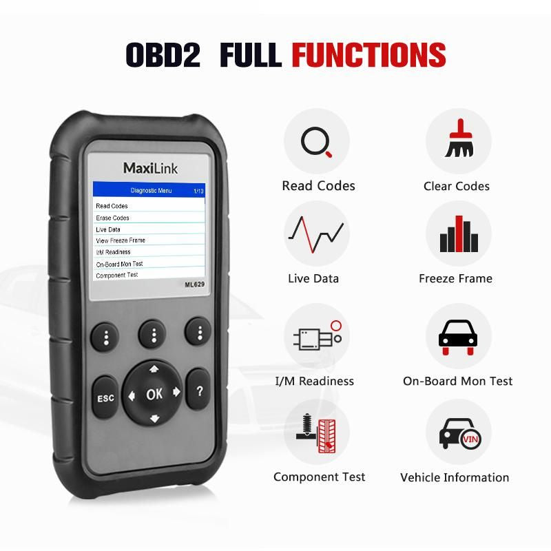 Autel Maxilink ML629 OBD2 Diagnostic Scanner (Parallel Import)