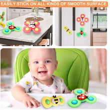 Load image into Gallery viewer, Insect Suction Cup Spinner Toy For Babies & Toddlers - 3 Piece