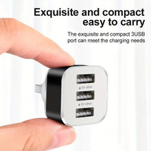 Load image into Gallery viewer, Techme USB 2.0 3-Port Expansion Charging Adapter USB Hub