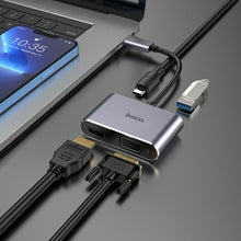 Load image into Gallery viewer, Hoco HB30 USB-C / Type-C Multifunction Converter HDTV+VGA+USB3.0+PDHUD