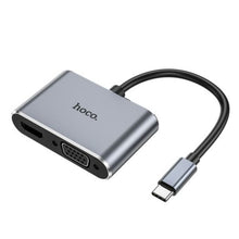 Load image into Gallery viewer, Hoco HB30 USB-C / Type-C Multifunction Converter HDTV+VGA+USB3.0+PDHUD