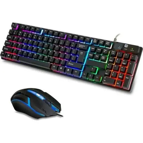 198i CMK-188 LED Backlit Waterproof Gaming Keyboard & Mouse Combo i198
