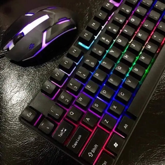 198i CMK-188 LED Backlit Waterproof Gaming Keyboard & Mouse Combo i198