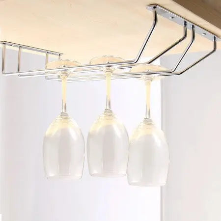 2 Row Wine Glass Rack Holder Awesome Imports