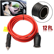 Load image into Gallery viewer, 3.6M Heavy Duty 12V / 24V Cigarette Lighter Plug Extension Cable Awesome Imports