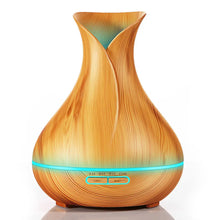 Load image into Gallery viewer, 400ml Aroma Essential Oil Diffuser Ultrasonic Air Humidifier with Wood Grain 7 Color Changing LED Lights for Office Home Awesome Imports