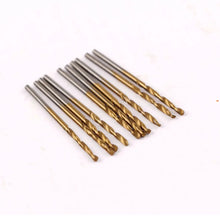 Load image into Gallery viewer, 50Pcs 1/1.5/2/2.5/3mm Titanium Coated HSS Drill Bit Set Awesome Imports