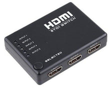 Load image into Gallery viewer, 5-Port HDMI Switch with IR Remote Control