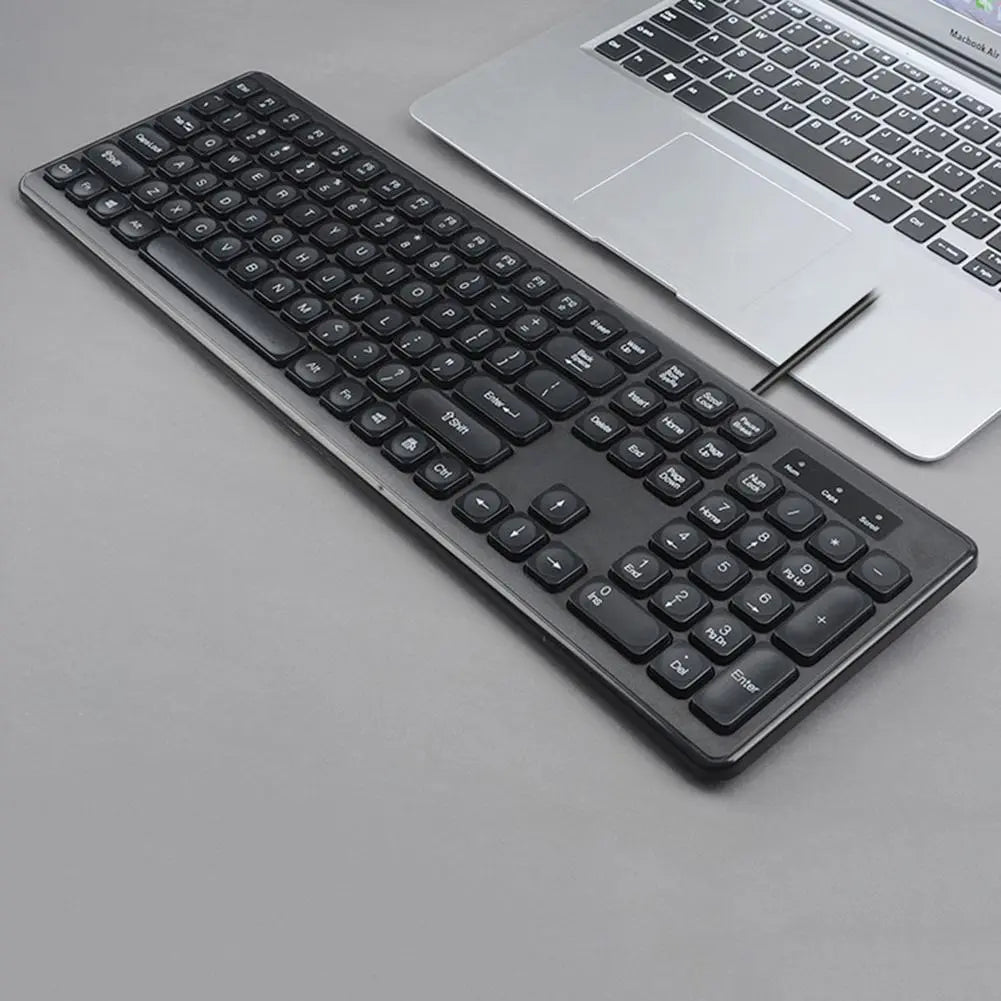 AOC KB100 Wired Silent 106 Keys Ergonomic USB Keyboard Wantech