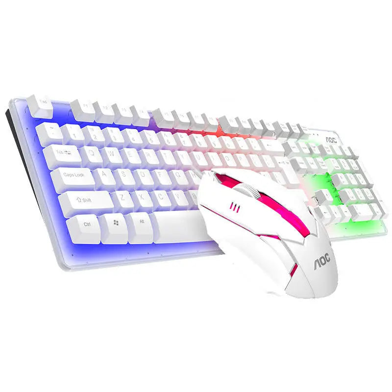 AOC KM100 Wired Mechanical Gaming Keyboard & 800DPI 6 Buttons Mouse Set Awesome Imports