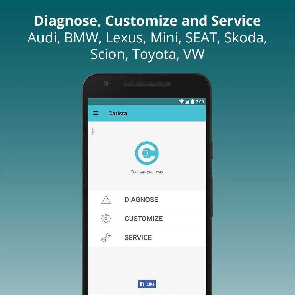 Carista OBD2 Bluetooth Adapter for iOS and Android: Diagnose, Customize and Service, dealer level Awesome Imports