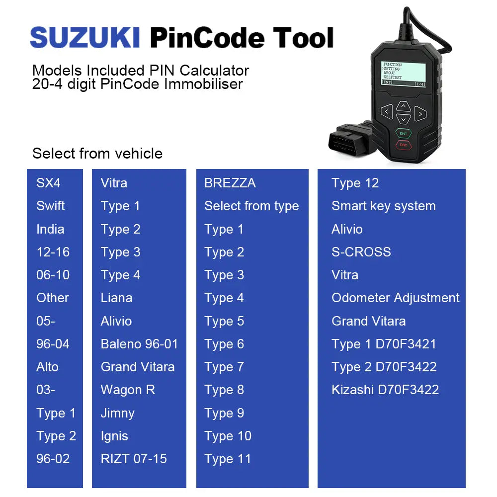 MT004 Suzuki Programmer OBDProg