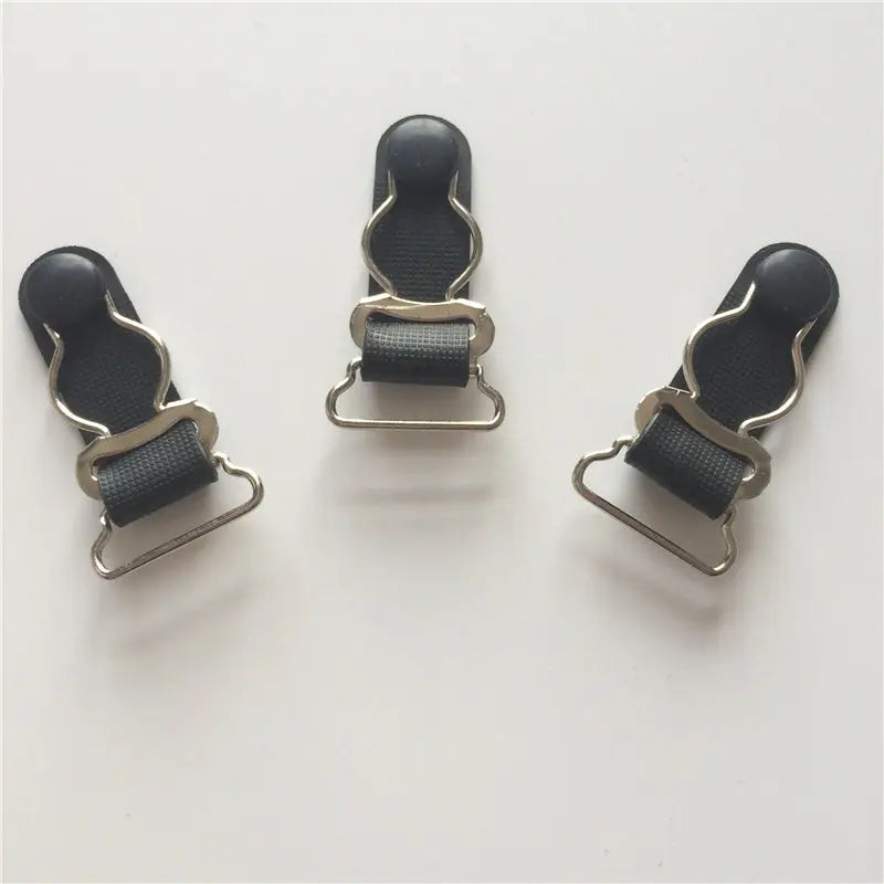 Metal Garter Belt Replacement Clips - set of 4