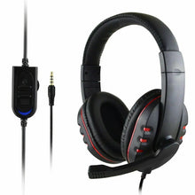 Load image into Gallery viewer, Puning Red Gaming Headset for PC & Playstation PS3 / PS4 with Mic & Remote Awesome Imports