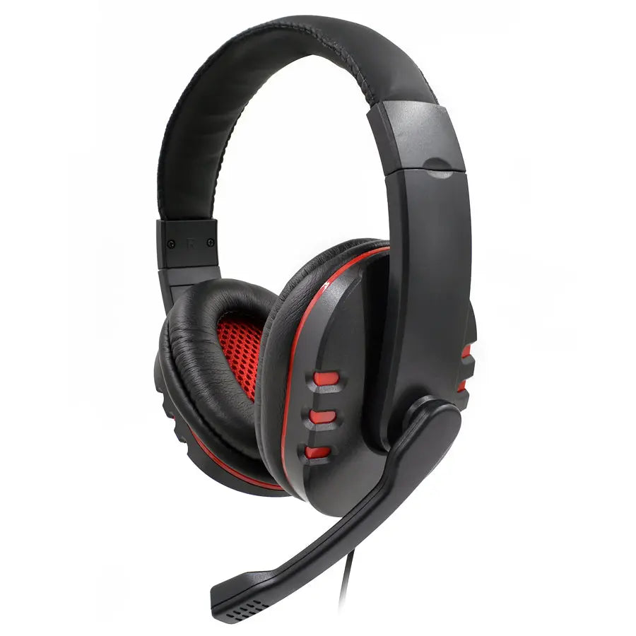 Puning Red Gaming Headset for PC & Playstation PS3 / PS4 with Mic & Remote Awesome Imports