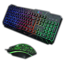 Load image into Gallery viewer, Shipadoo D620 Gaming Wired LED Keyboard & 1600DPI Mouse Combo Wantech