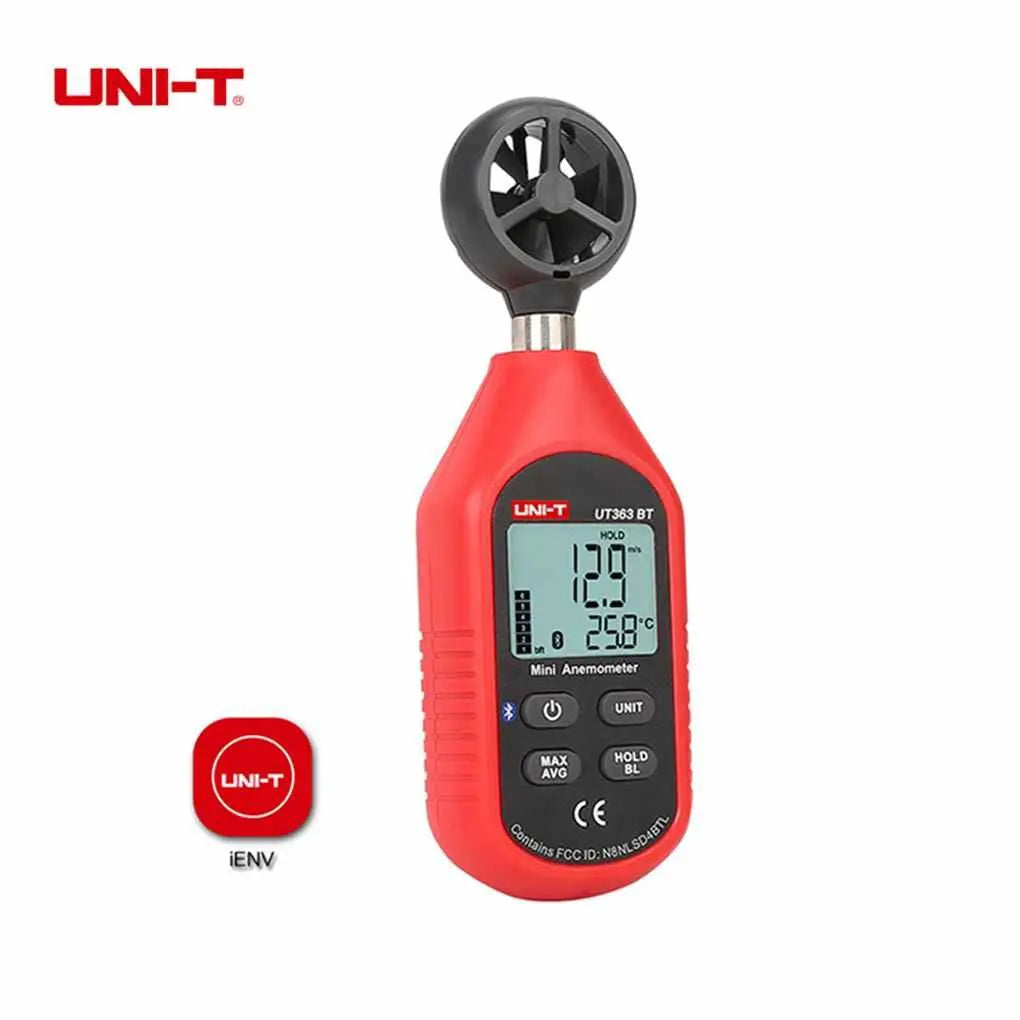 Uni-T UT363 BT Digital Anemometer Thermometer Wind-Speed Meter Handheld with LCD & Bluetooth Awesome Imports