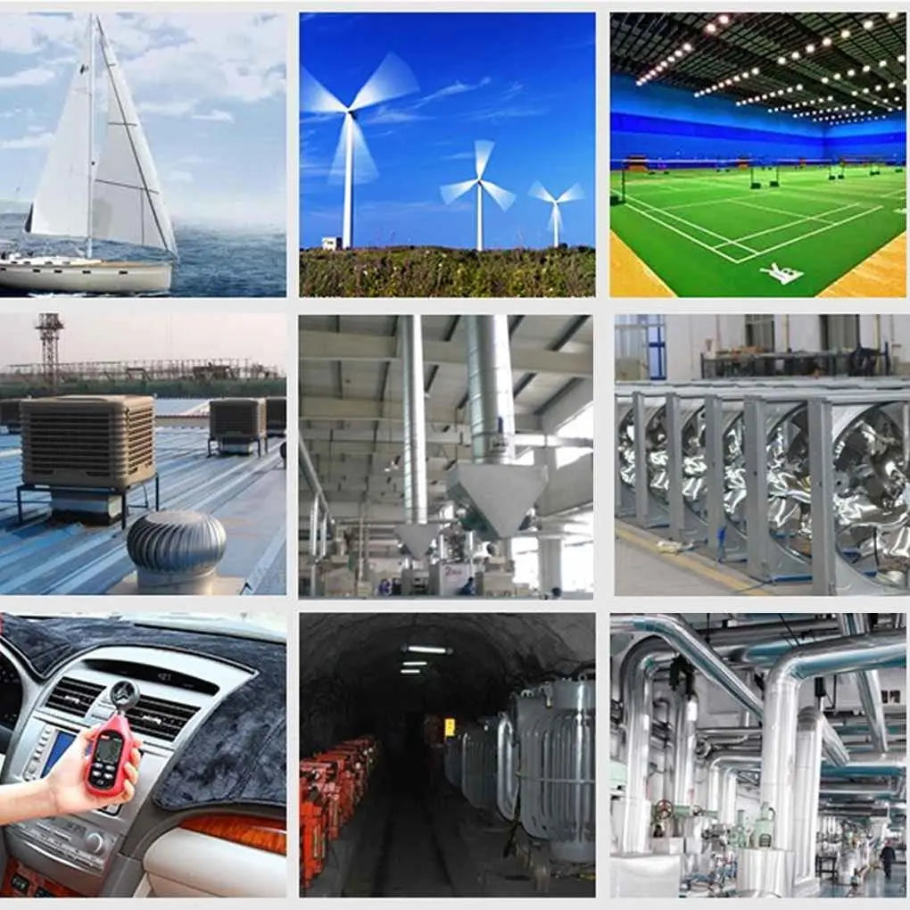 Uni-T UT363 BT Digital Anemometer Thermometer Wind-Speed Meter Handheld with LCD & Bluetooth Awesome Imports