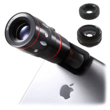 Load image into Gallery viewer, Universal 4-in-1 Smartphone Lens Kit - Black Awesome Imports