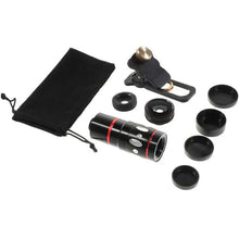 Load image into Gallery viewer, Universal 4-in-1 Smartphone Lens Kit - Black Awesome Imports