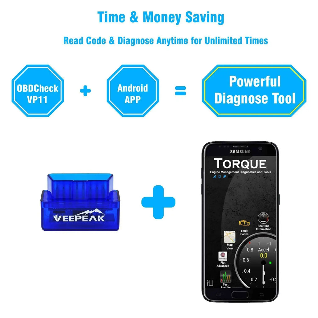 Veepeak Mini Bluetooth OBD2 Scanner for Android & Windows Awesome Imports