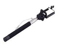 Load image into Gallery viewer, Wired Selfie Stick with Mini Self-Portrait Monopod - Black Awesome Imports