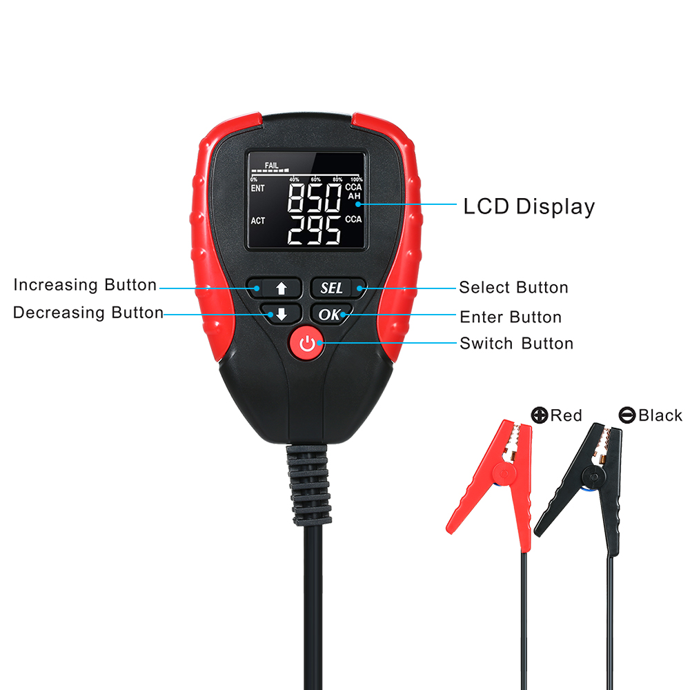 Vehicle Battery Diagnostic Tool 12V