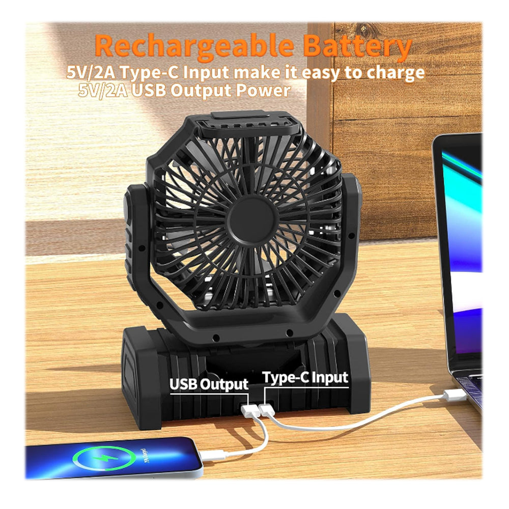 Outdoor/Camping 3-in-1 Unit (Fan, LED Light and Powerbank)