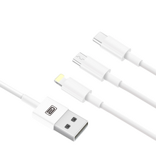 Load image into Gallery viewer, Earldom - EC-IMC018 - 3 in 1 Fast Cable 1.2m - White