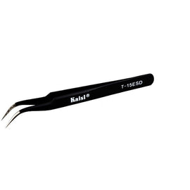 Kaisi T-15 ESD Curved Anti-static Anti-Magnetic Stainless Steel Tweezer
