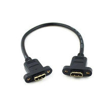 Load image into Gallery viewer, Techme Female HDMI to Female HDMI Cable Adapter with Screw Channels - 30cm