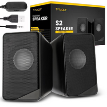 Load image into Gallery viewer, T-WOLF S2 Desktop Speakers