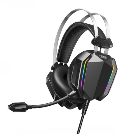 XO - XO-GE07 - 3D Surround Sound Gaming Headset With RGB Lighting - Black