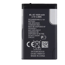 Load image into Gallery viewer, Teche Replacement Battery for Nokia 1100 BL-5C